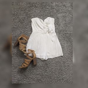 Dressy white romper